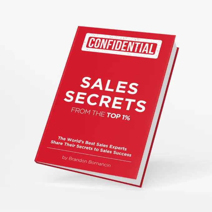 Sales Secrets paperback book by Brandon Bornancin